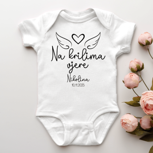 Personalizirani bodi za bebe, odjeća za krštenje