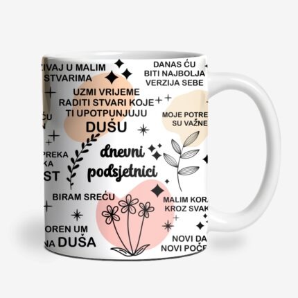 Personalizirana šalica sa pozitivnim natpisima
